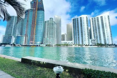 Certified inspector from Air Doctors conducting mold inspections, mold testing, particle count and allergen testing, asbestos surveys, sample collection, and water quality testing in a residential and commercial property in South Florida.