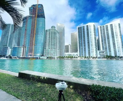 Certified inspector from Air Doctors conducting mold inspections, mold testing, particle count and allergen testing, asbestos surveys, sample collection, and water quality testing in a residential and commercial property in South Florida.