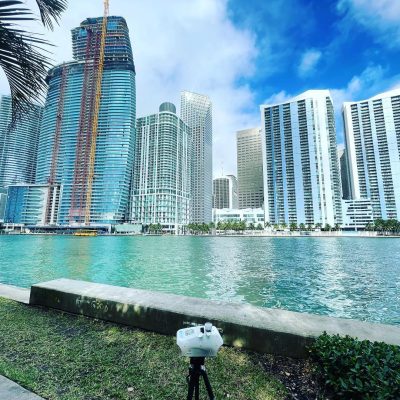 Certified inspector from Air Doctors conducting mold inspections, mold testing, particle count and allergen testing, asbestos surveys, sample collection, and water quality testing in a residential and commercial property in South Florida.